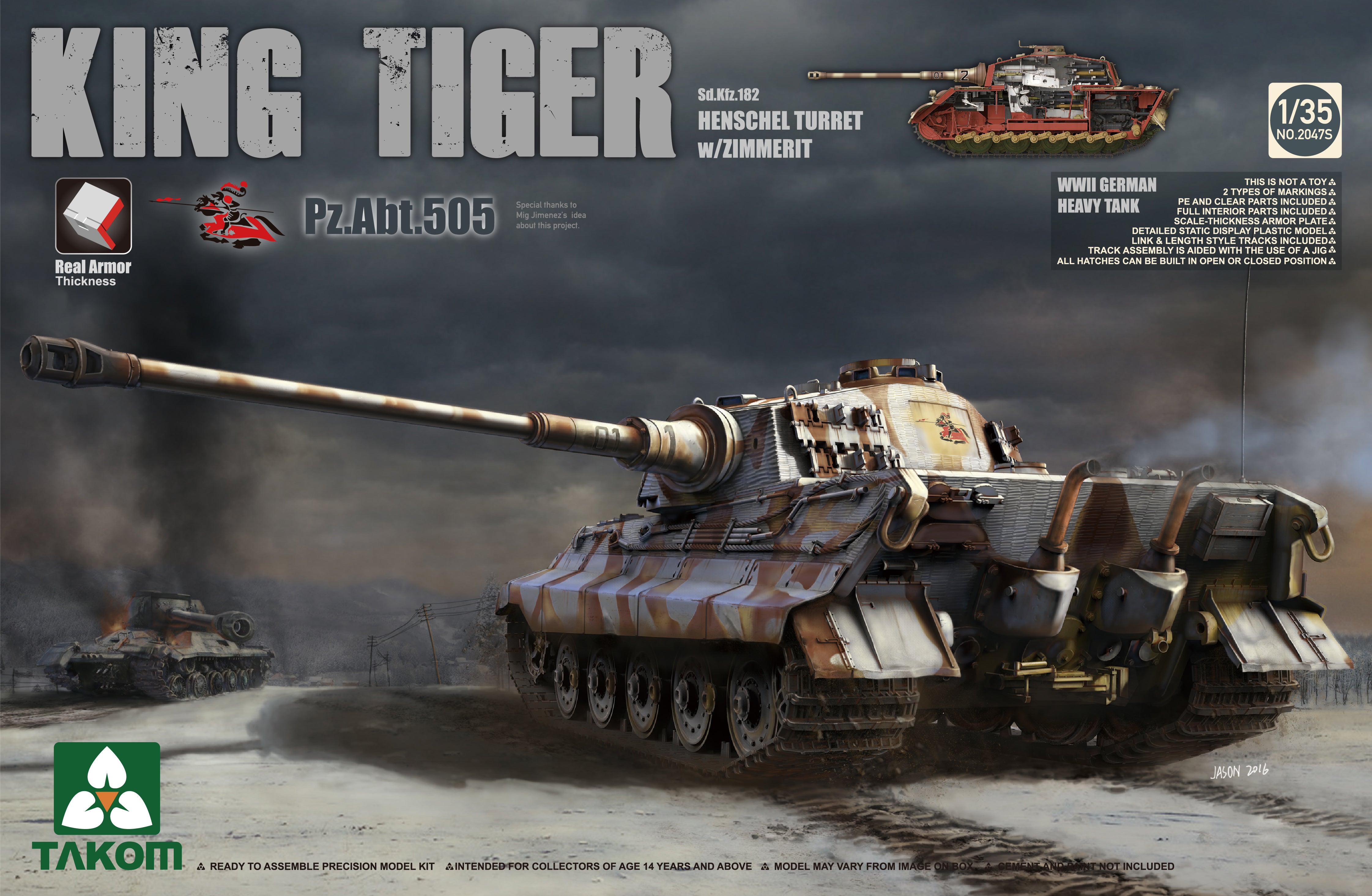 Set Di Fotoincisioni Per Modellismo - Tigre Reale Con Torre Henschel | Eduard 35399