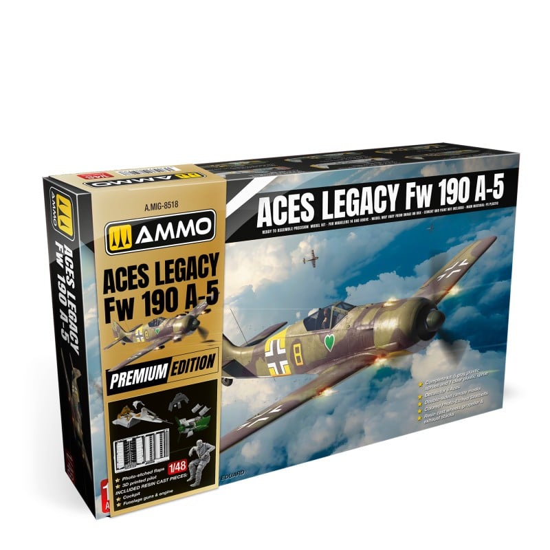 1/48 Aces Legacy Focke Wulf 190 A-5 Edición Premium