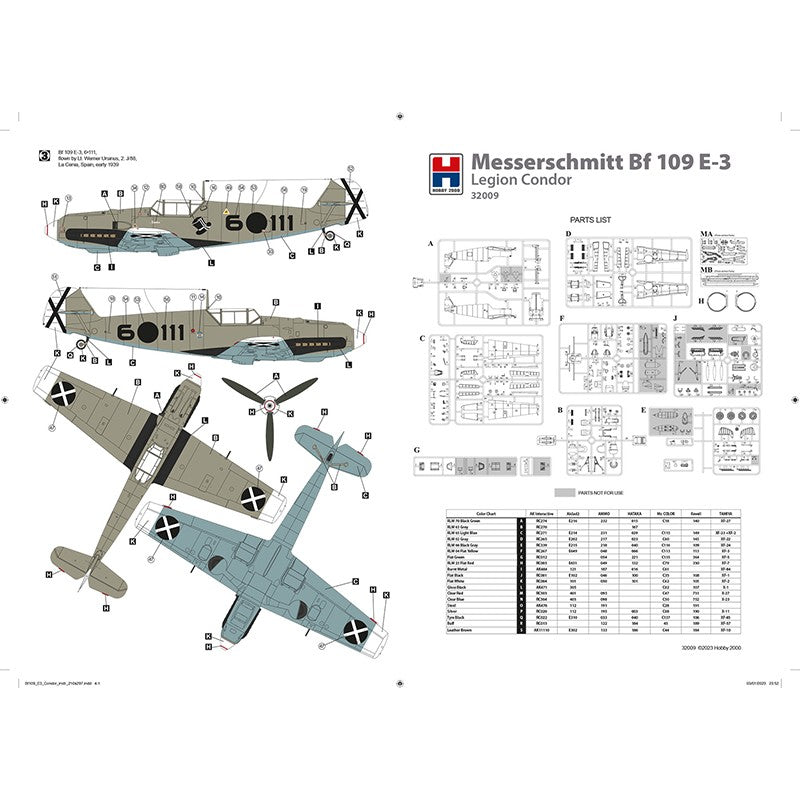 1/32 Messerschmitt Bf-109 E-3 Legion Condor