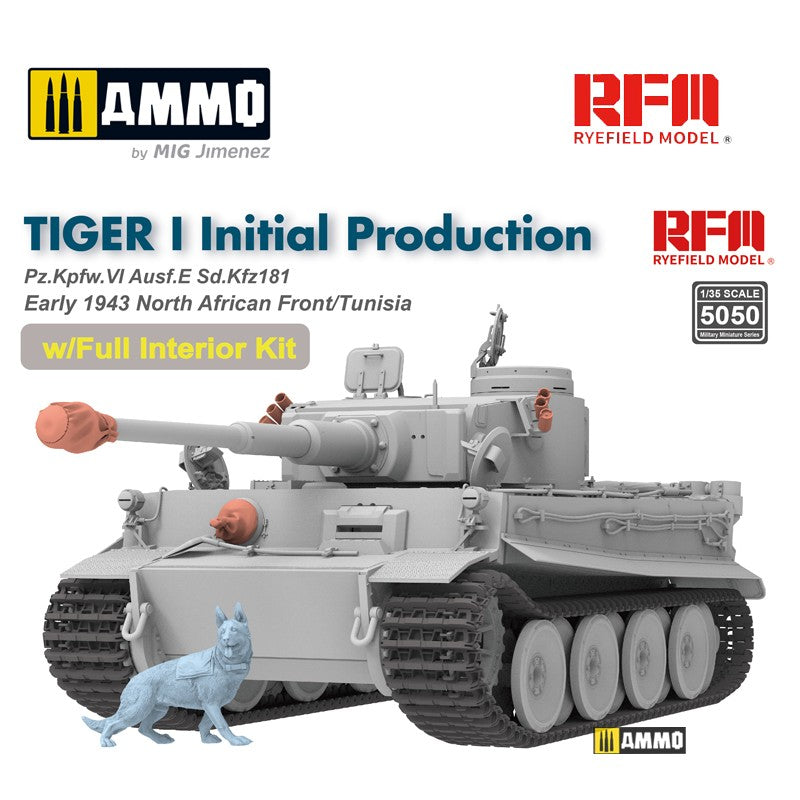 1/35 Tiger I initial production early 1943 w/full interior.