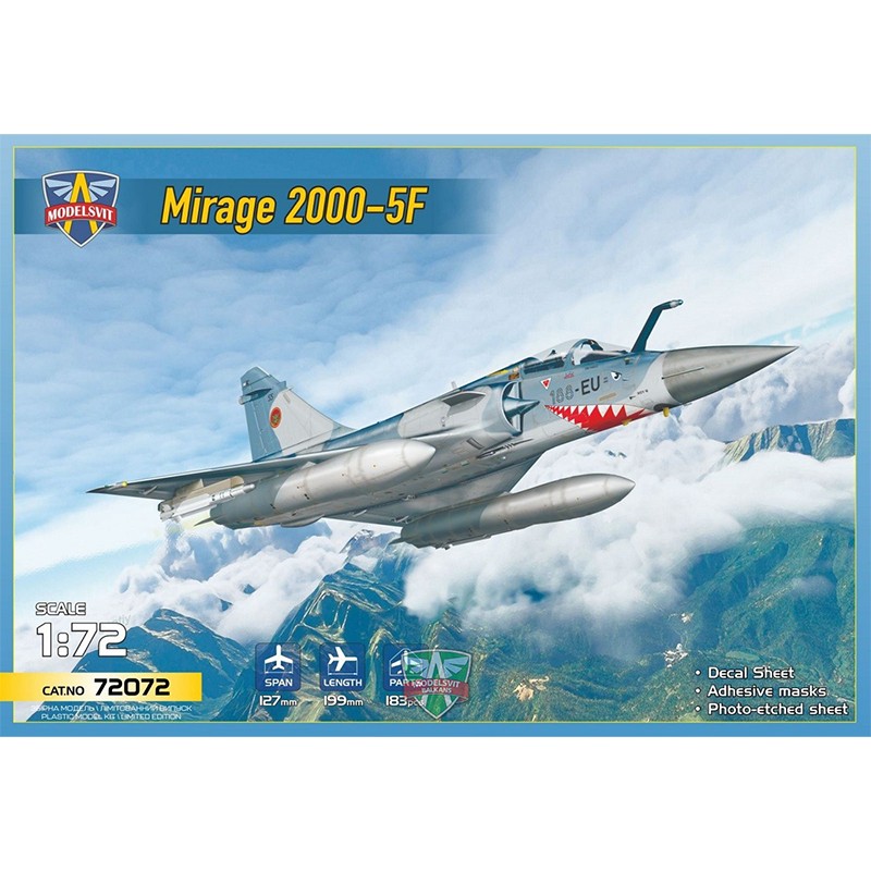 1/72 Avión de combate polivalente Mirage 2000-5F