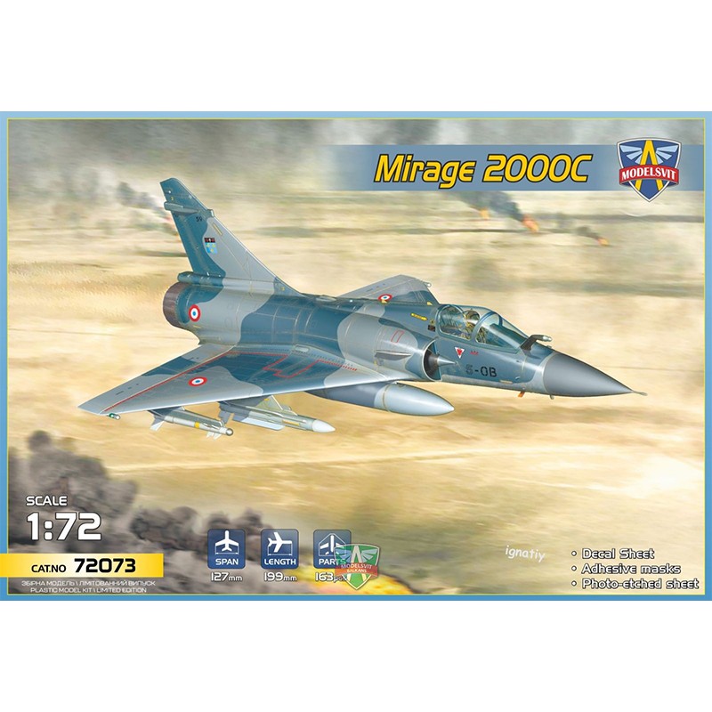 1/72 Avión de combate polivalente Mirage 2000C