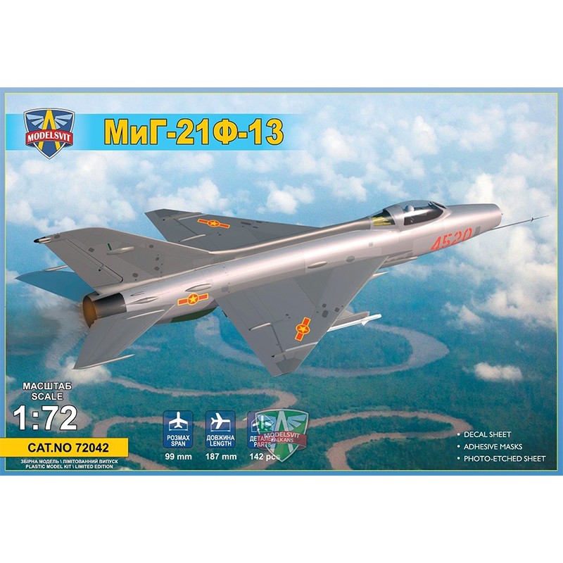 1/72 Caza Supersónico MiG-21F-13