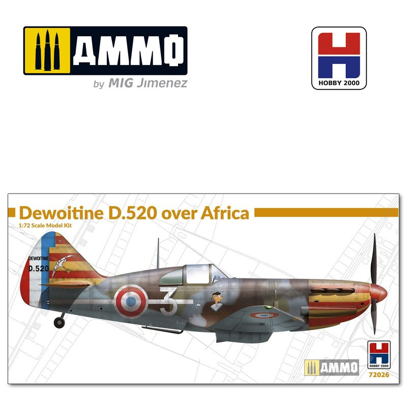 1/72 Dewoitine D.520 over Africa