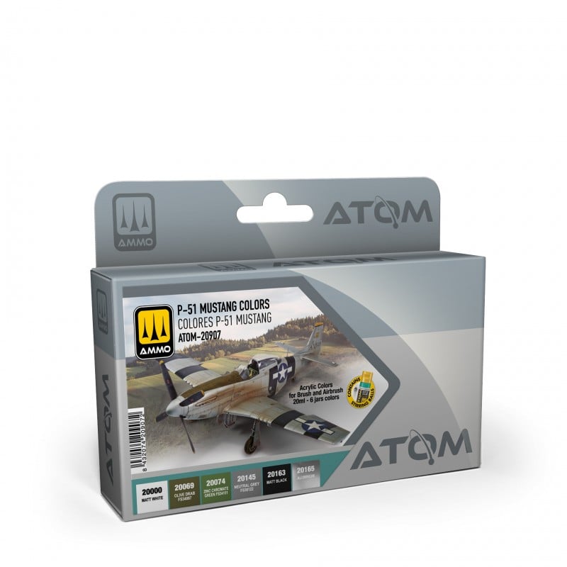ATOM Set Colores P-51 Mustang