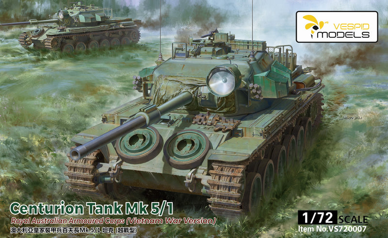 1/72Centurion TankMk5/1 Royal Australian Armoured Corps (Vietnam War Version) 3D print Centurion  tank gun mantlet canvas cover Metal barrel +Metal tow cable