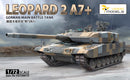 "1/72 German Main Battle Tank Leopard 2 A7+ Metal barrel +Metal tow cable"