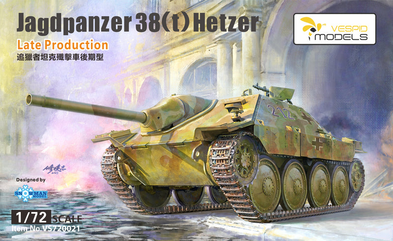 1/72 Jagdpanzer38(t)Hetzer  Late Production Metal barrel