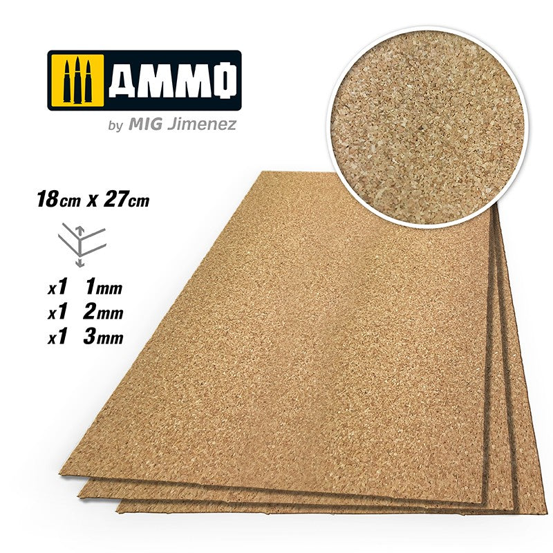 Create Cork GRANO FINO Mix (1mm, 2mm and 3mm) – 1 pc DE CADA TAMAÑO