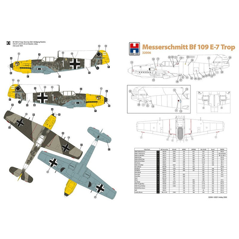 1/32 Messerschmitt Bf 109 E-7 Trop