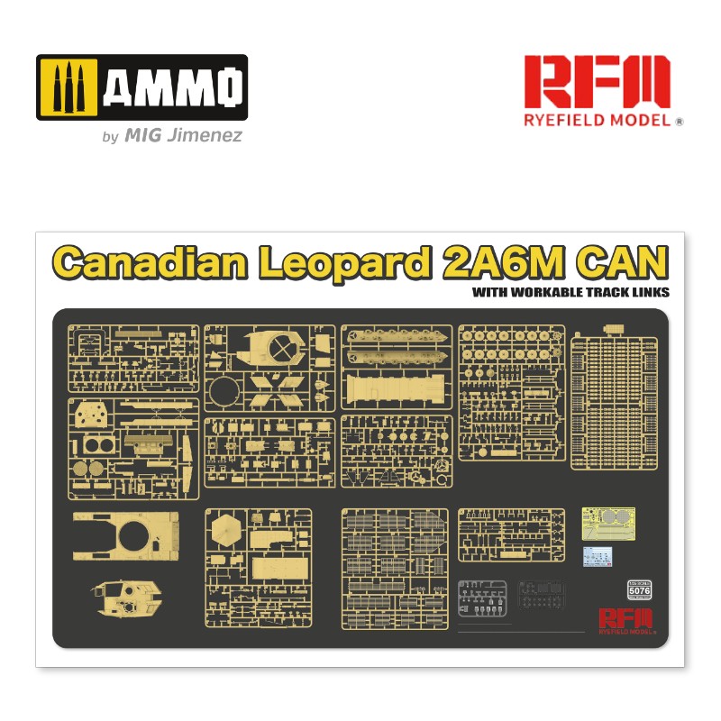 1/35 Canadian Leopard 2A6M CAN con orugas de eslabón independiente