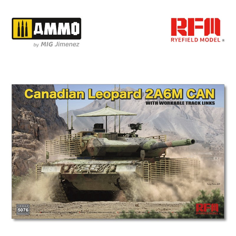 1/35 Canadian Leopard 2A6M CAN con orugas de eslabón independiente