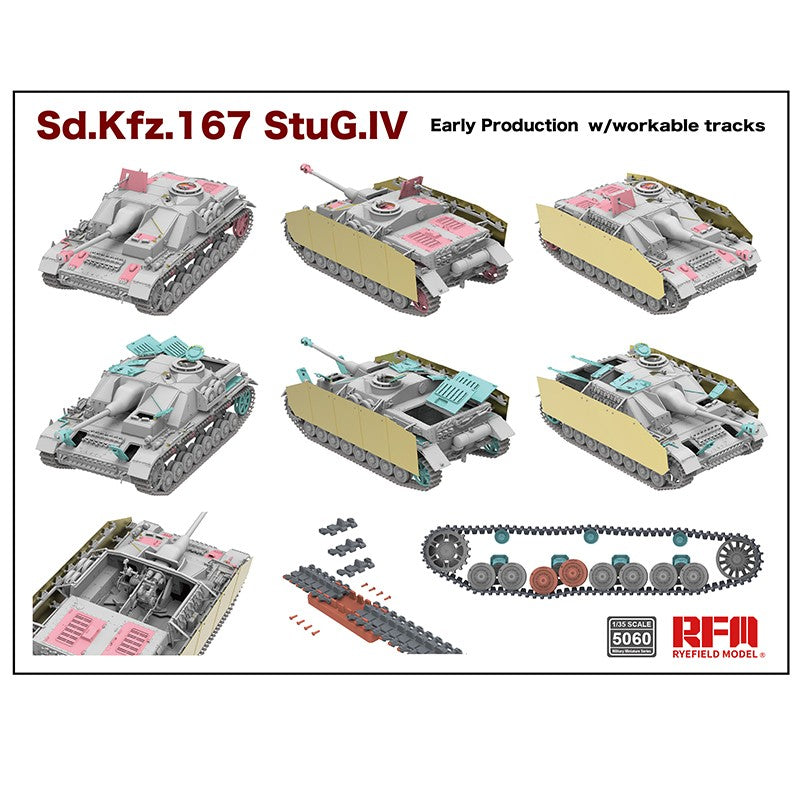 1/35 Sd.Kfz.167 StuG.IV Early Production w/workable track links, without interior