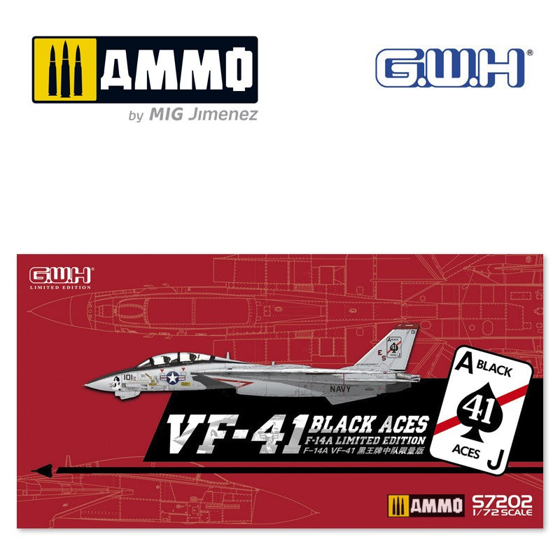 1/72 US Navy F-14A VF-41 "Black Aces" /w special PE & Decal