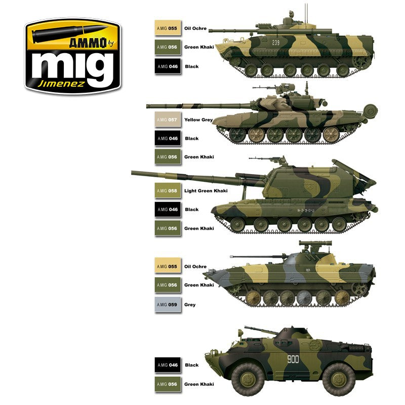 Set de pinturas MODERN RUSSIAN CAMO COLORS