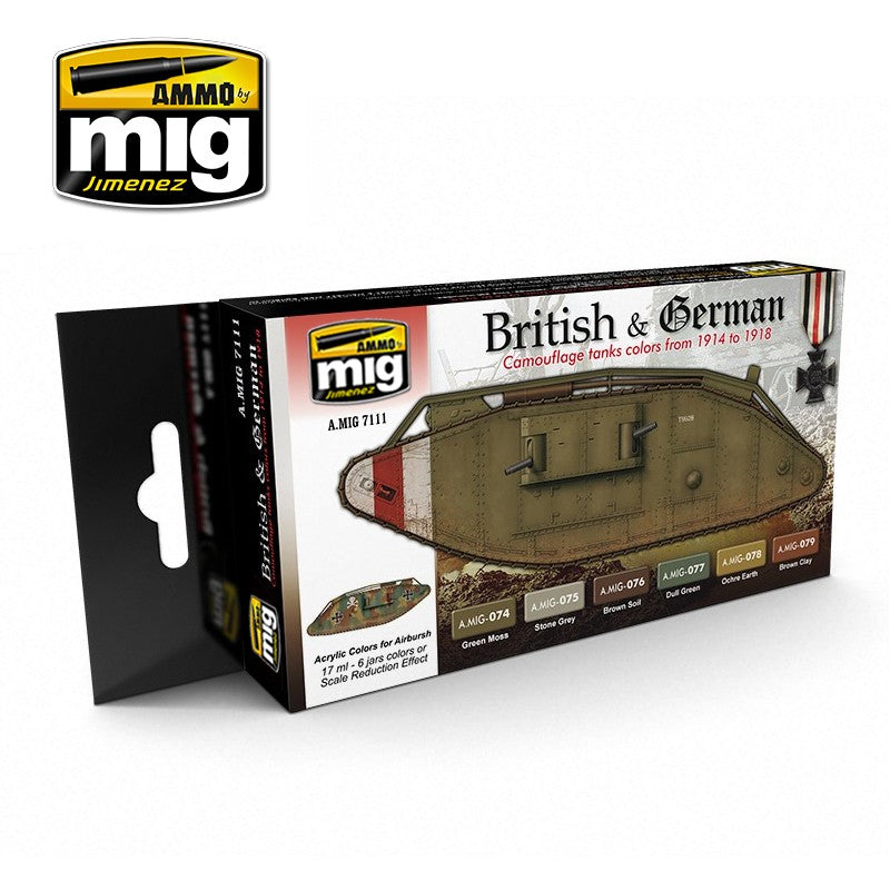 Set de pinturas I WW BRITISH & GERMAN COLORS