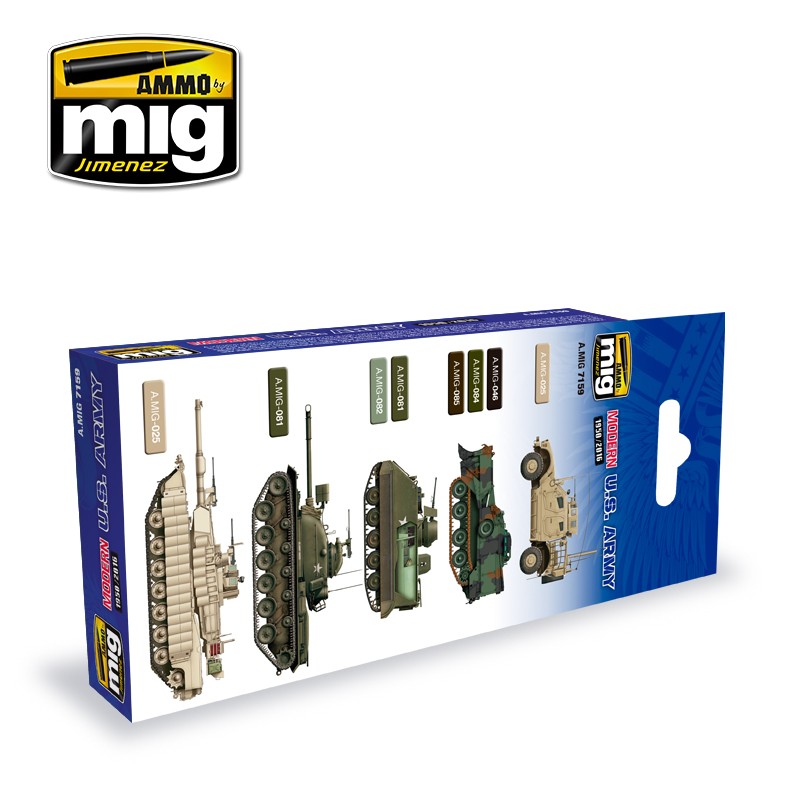 Set de pinturas MODERN USA ARMY COLORS      