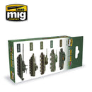 Set de pinturas MYTHICAL RUSSIAN GREEN COLORS 1935-2016  