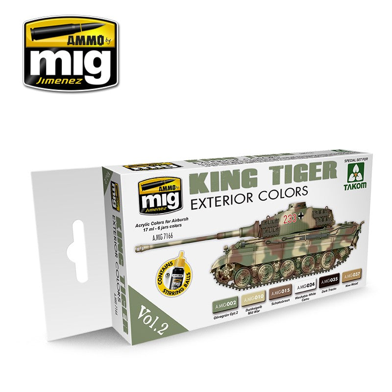 Set de pinturas KING TIGER EXTERIOR COLOR (SPECIAL TAKOM EDITION) VOL.2