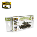 Set de pinturas WWII EUROPEAN THEATER OF OPERATIONS SHERMAN TANKS