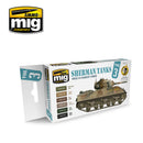 Set de pinturas WWII US MARINE CORPS SHERMAN TANKS