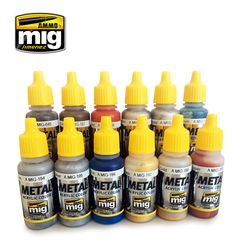 Set de pinturas METALLIC COLORS
