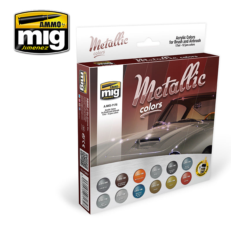 Set de pinturas METALLIC COLORS