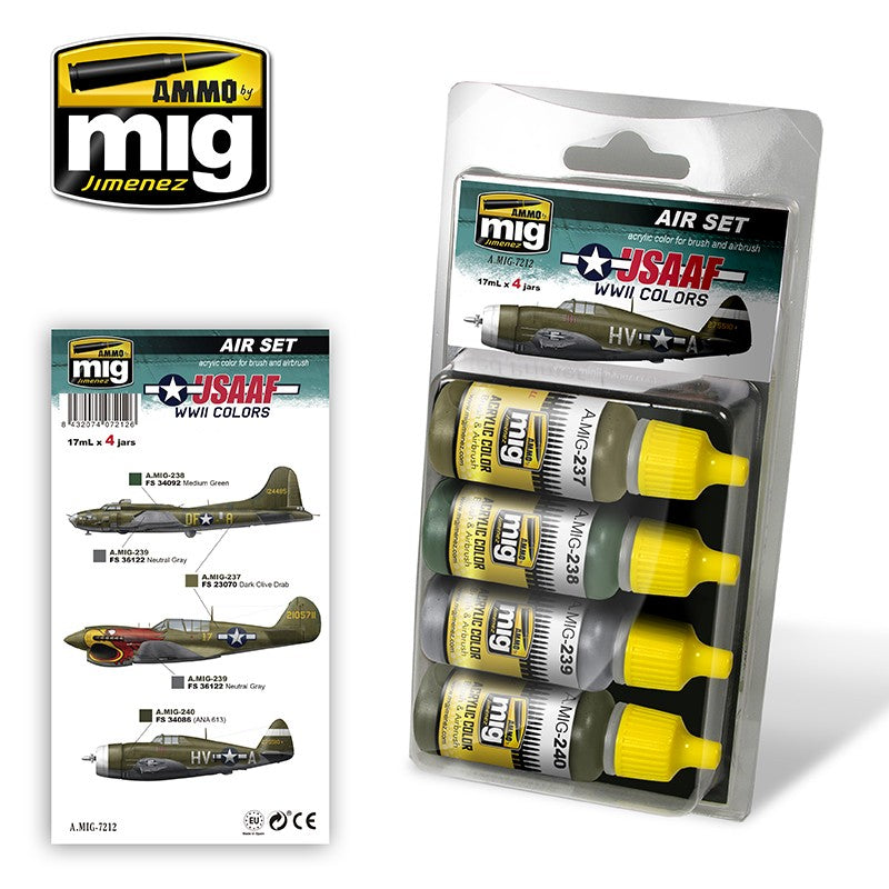 Set aviones USAAF WWII COLORS