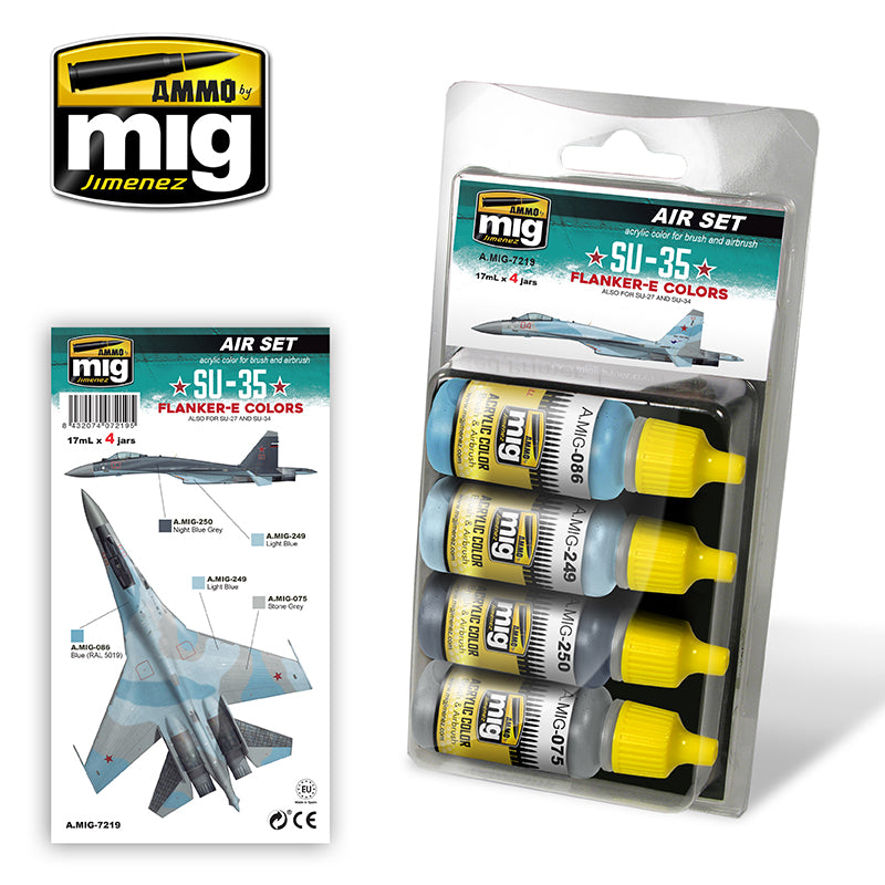 Set aviones SU-35 FLANKER-E COLORS