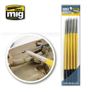 Set pinceles de goma x5
