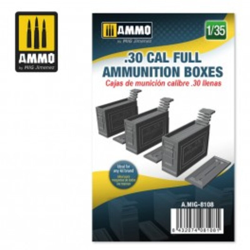 .30 CAL Cajas de municiones llenas 1/35