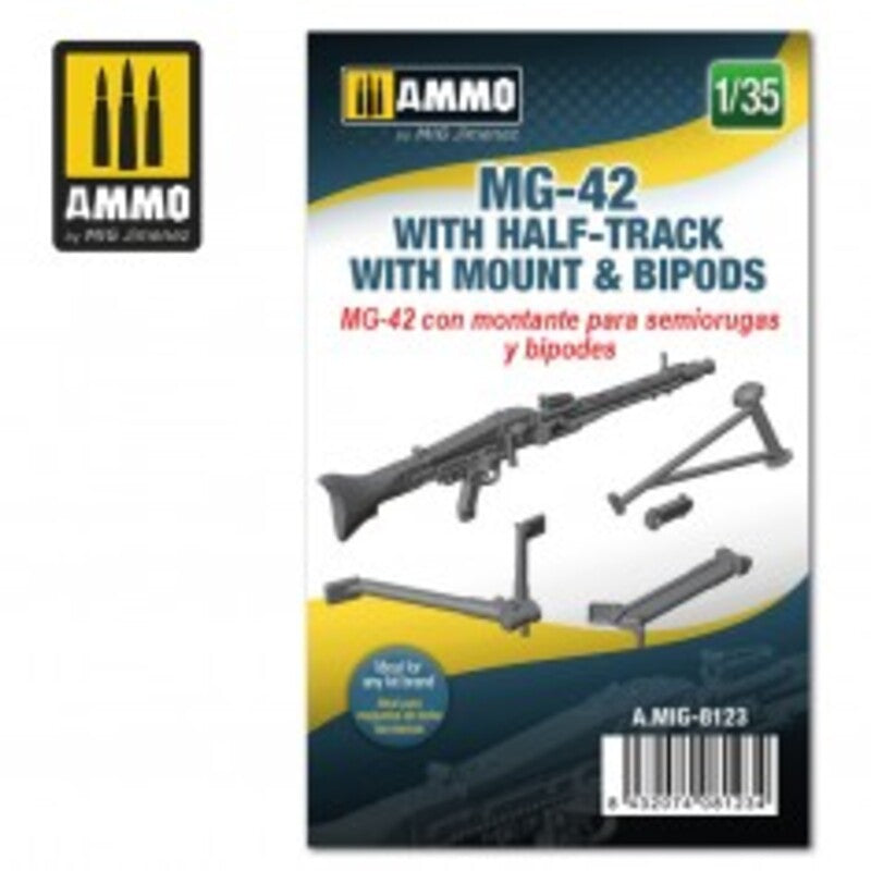 MG-42 con Afuste y Bípode para Semiorugas 1/35