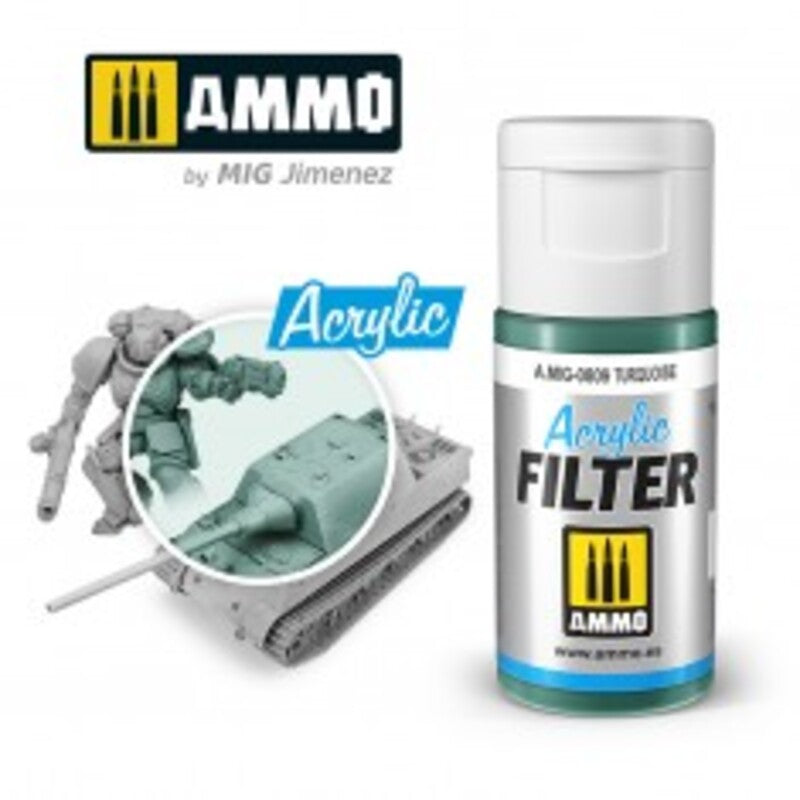 Filtro Acrílico Turquesa