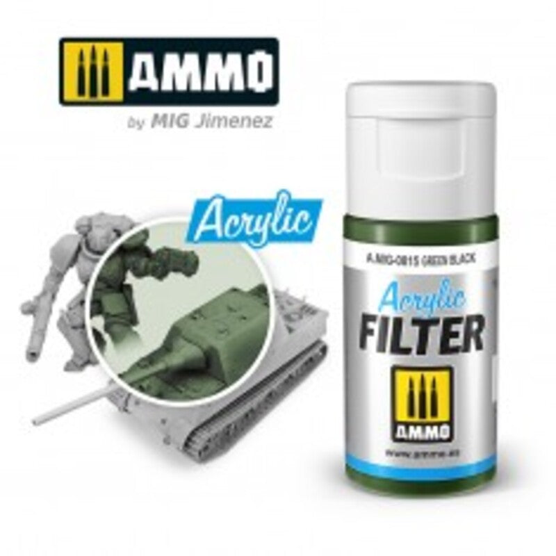 Filtro Acrílico Verde Negro