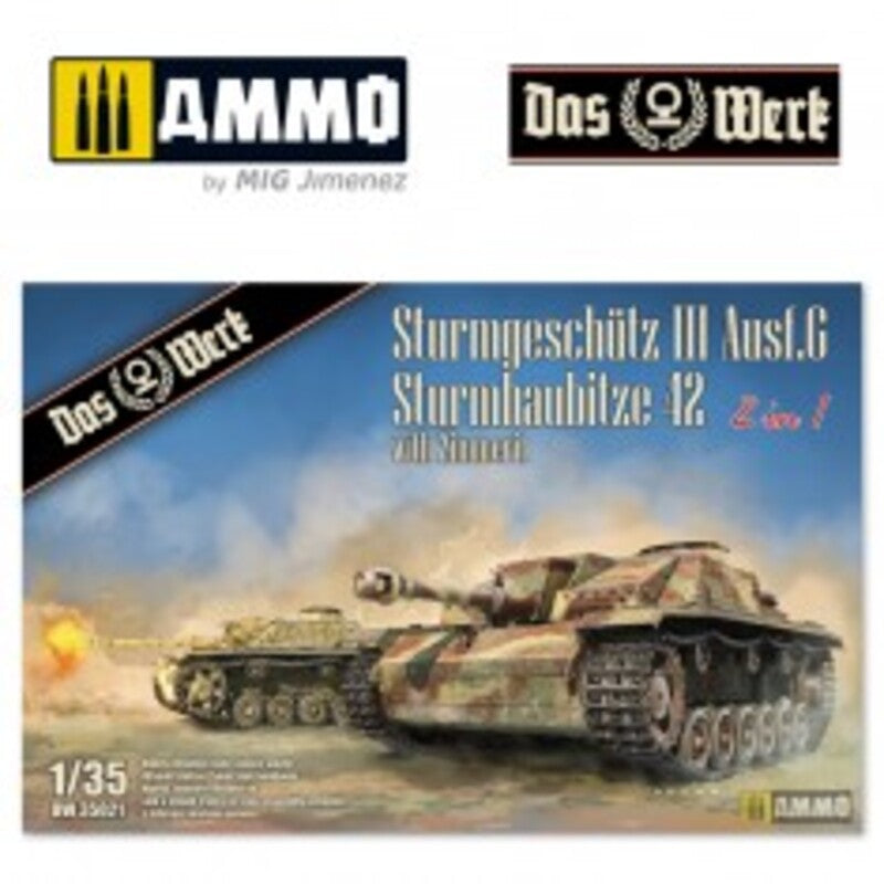 Tanque StuG III / StuH 42 con Zimmerit (2 en 1)