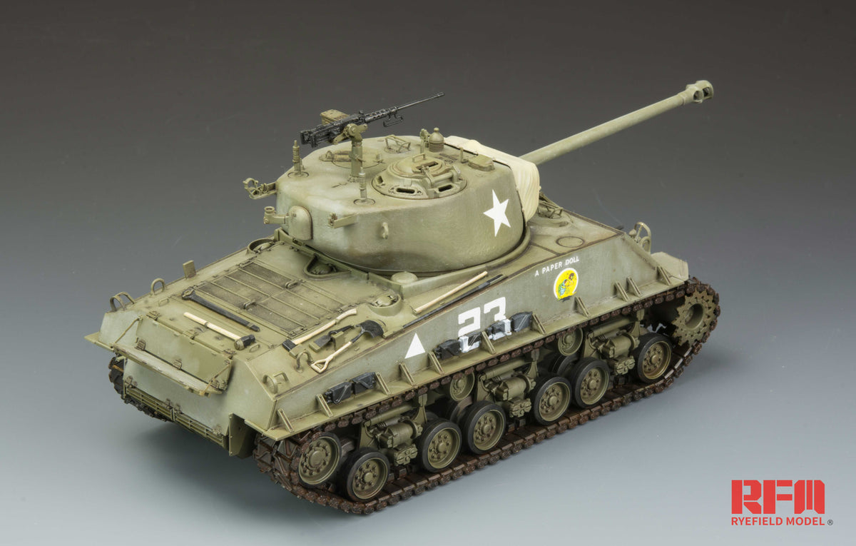 Tanque Sherman M4A3E8 con orugas de eslabones independienes | RamScale