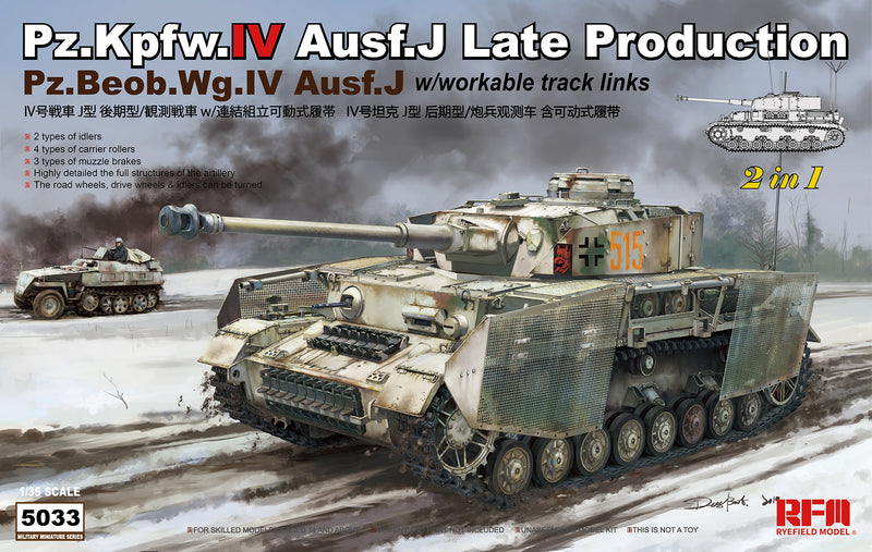 Tanque PanzerIV AUSF.J Producción tardia