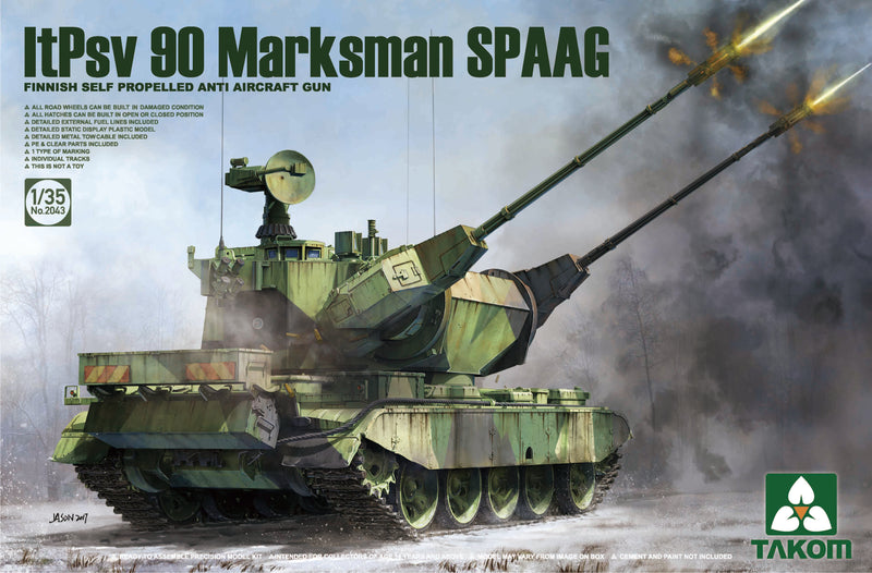 Cañón Antiaéreo finés ItPsv 90 Marksman SPAAG