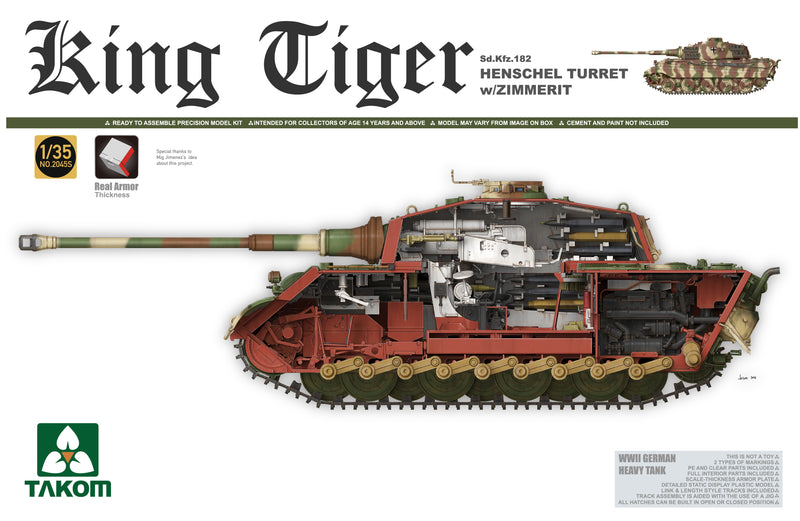 Tanque King Tiger Henschel Turret Spe-EdItion