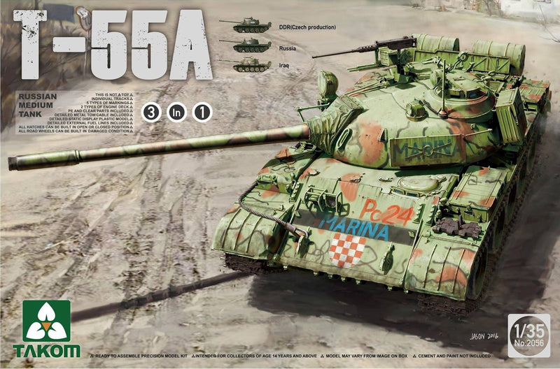 Tanque T-55 A (3 en 1)