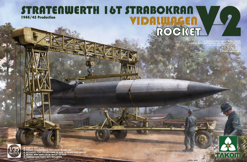Cohete V2 Stratenwerth 16t Strabokran 1944/45