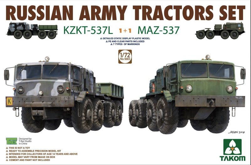 Tractores armada rusa KZKT-537L & MAZ-537 1+1