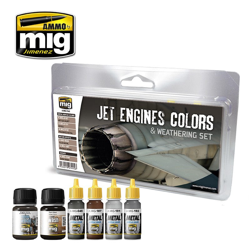 Set de colores y efectos para motores a reacción